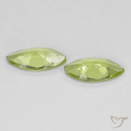 1.04 ct natürliche gelblich-grün Peridot-Edelsteine, Marquise, VS