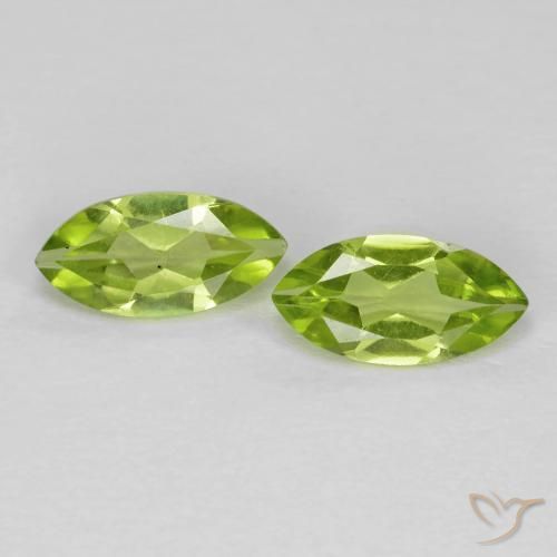 1.20ctw Natürlicher hellgrün Peridot, Marquise, VS