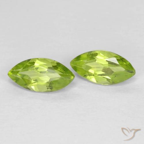 1.25 ct natürliche hellgrün Peridot-Edelsteine, Marquise, VS
