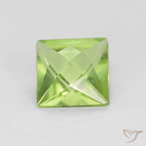 9,17 ctw natürlicher Mittelgrün Peridot, Quadrat, VS