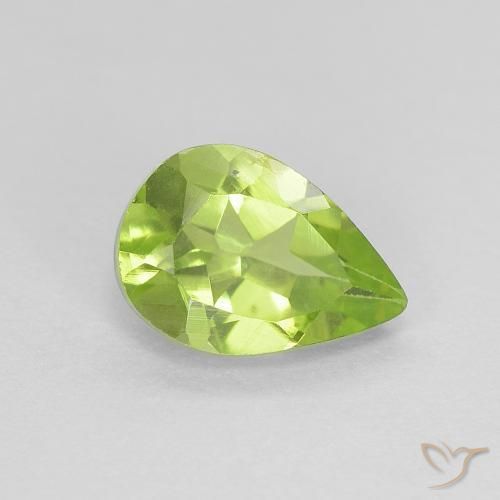 9,17 ctw natürlicher Lebendiges grün Peridot, Birnenform, VVS-VS
