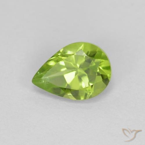 9,17 ctw natürlicher Mittelgrün Peridot, Birnenform, VS