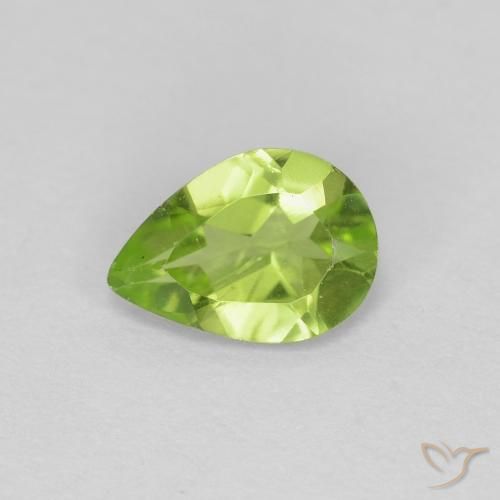9,17 ctw natürlicher Mittelgrün Peridot, Birnenform, VS