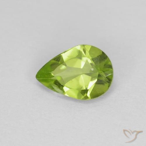 9,17 ctw natürlicher Mittelgrün Peridot, Birnenform, VS