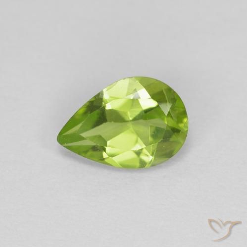 9,17 ctw natürlicher Mittelgrün Peridot, Birnenform, VS