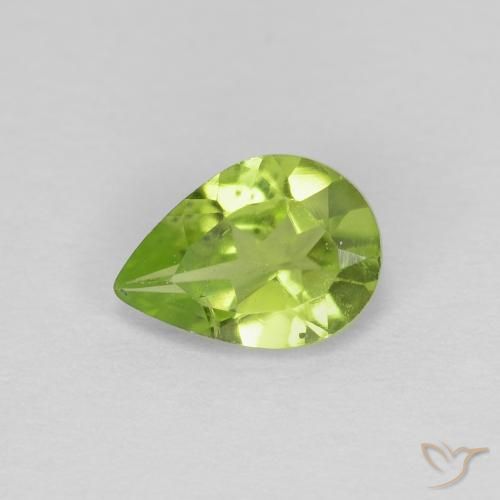 9,17 ctw natürlicher Mittelgrün Peridot, Birnenform, VS