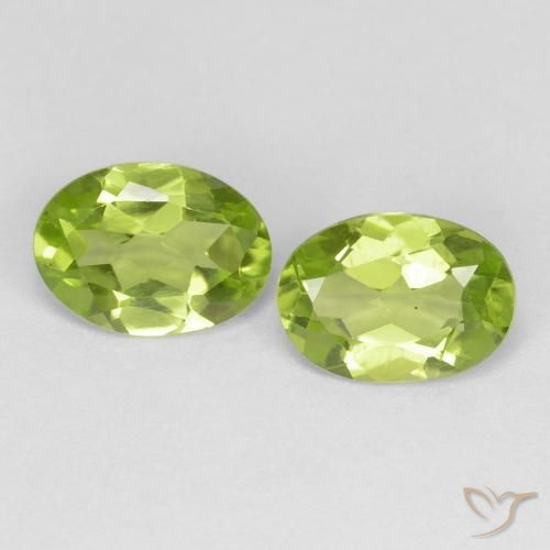 1.49ctw Natürlicher Lebendiges Gelbgrün Peridot, Oval, VS