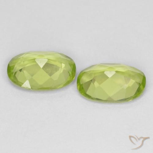 1.51 ct natürliche Lebendiges grün Peridot-Edelsteine, Oval, VS