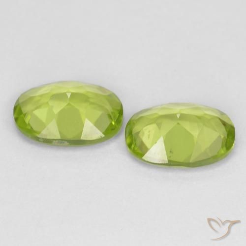 1.69 ct natürliche Lebendiges grün Peridot-Edelsteine, Oval, VS