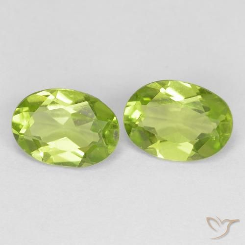 1.64 ct natürliche Lebendiges grün Peridot-Edelsteine, Oval, VVS-VS