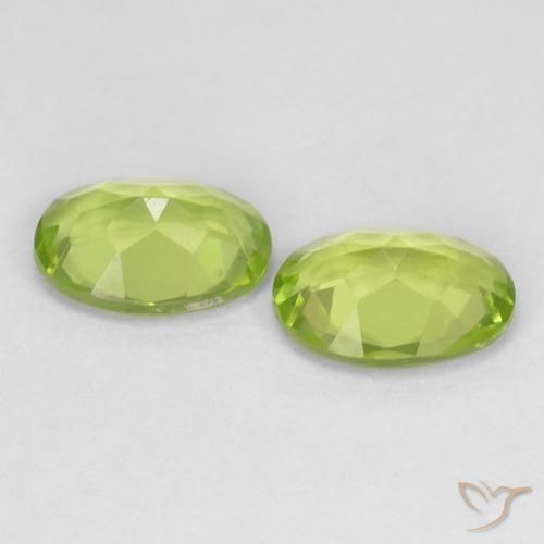 1.64 ct natürliche Lebendiges grün Peridot-Edelsteine, Oval, VVS-VS