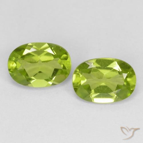 1.78ctw Natürlicher Mittelgrün Peridot, Oval, VS