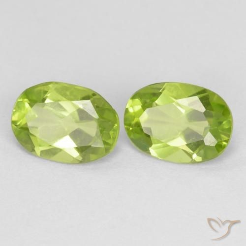 1.67 ct natürliche Lebendiges grün Peridot-Edelsteine, Oval, VS