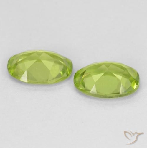 1.67 ct natürliche Lebendiges grün Peridot-Edelsteine, Oval, VS