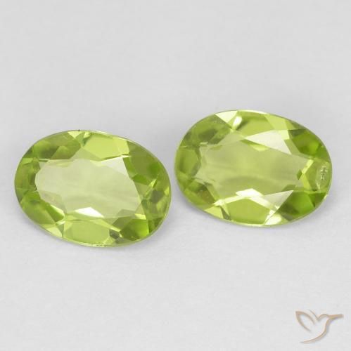 1.49 ct natürliche Lebendiges grün Peridot-Edelsteine, Oval, VS