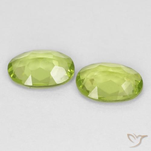 1.49 ct natürliche Lebendiges grün Peridot-Edelsteine, Oval, VS