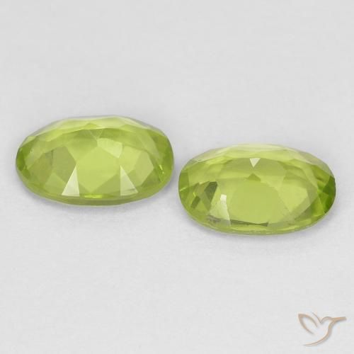 1.57 ct natürliche Lebendiges grün Peridot-Edelsteine, Oval, VS
