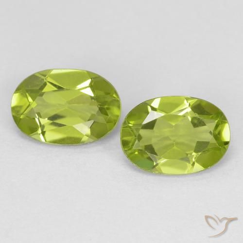 1.72ctw Natürlicher Mittelgrün Peridot, Oval, VS