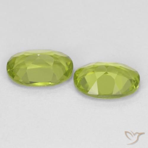 1.72 ct natürliche Mittelgrün Peridot-Edelsteine, Oval, VS