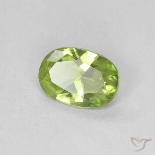 9,17 ctw natürlicher Lebendiges grün Peridot, Oval, VVS-VS