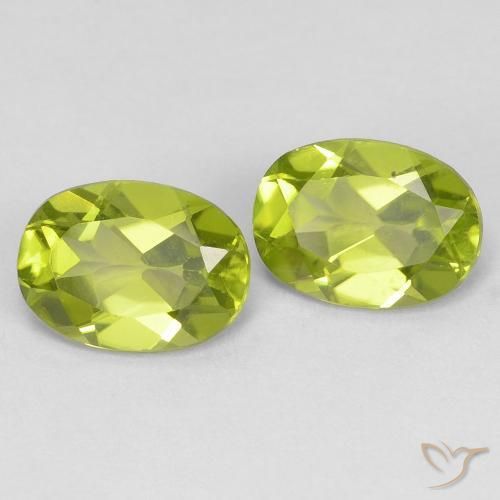 1.71 ct natürliche Mittelgrün Peridot-Edelsteine, Oval, VVS-VS