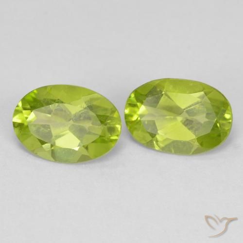 1.51 ct natürliche gelblich-grün Peridot-Edelsteine, Oval, VVS-VS