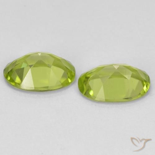 1.51 ct natürliche gelblich-grün Peridot-Edelsteine, Oval, VVS-VS