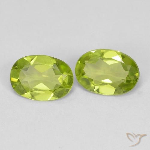 1.42 ct natürliche Lebendiges grün Peridot-Edelsteine, Oval, VVS-VS