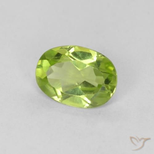 9,17 ctw natürlicher Mittelgrün Peridot, Oval, VVS