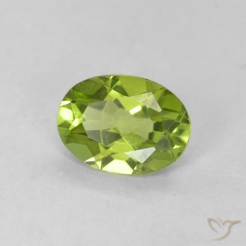 9,17 ctw natürlicher Lebendiges grün Peridot, Oval, VVS-VS