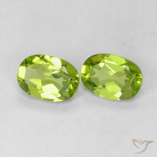 1.84 ct natürliche Lebendiges grün Peridot-Edelsteine, Oval, VS