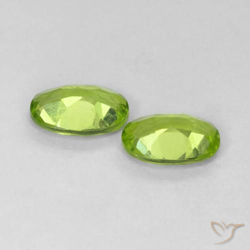 1.55 ct natürliche Mittelgrün Peridot-Edelsteine, Oval, VVS-VS
