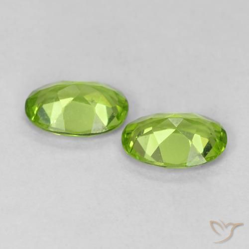 1.49 ct natürliche Lebendiges grün Peridot-Edelsteine, Oval, VVS-VS