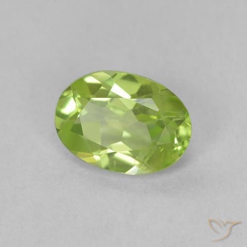 9,17 ctw natürlicher Lebendiges grün Peridot, Oval, VVS-VS