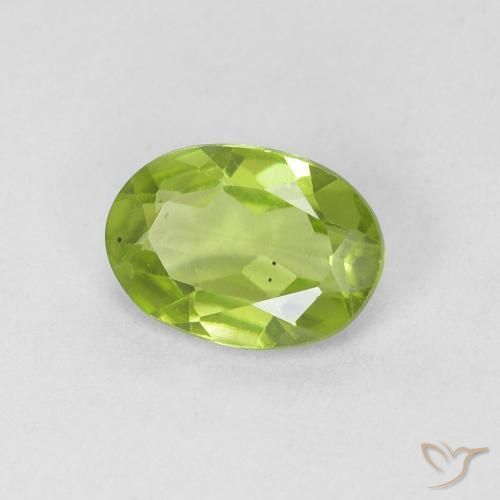 9,17 ctw natürlicher Mittelgrün Peridot, Oval, VVS-VS