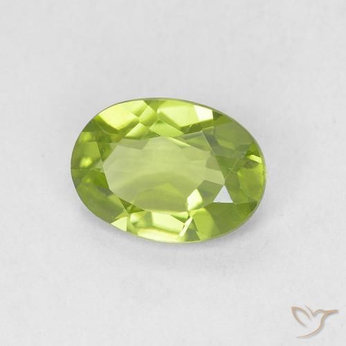 9,17 ctw natürlicher Lebendiges grün Peridot, Oval, VVS-VS