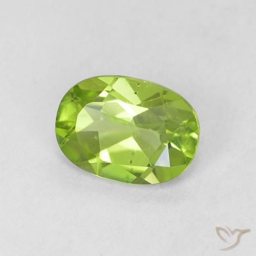 9,17 ctw natürlicher Lebendiges grün Peridot, Oval, VVS-VS