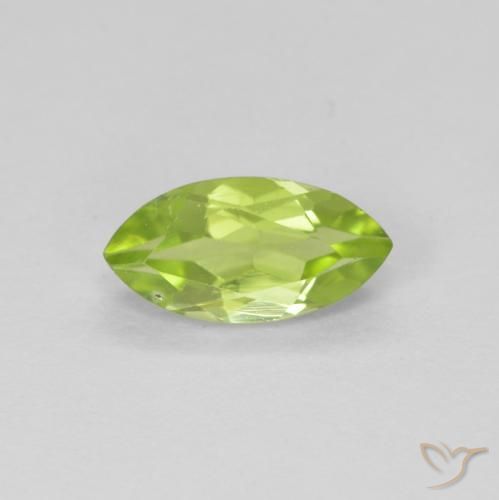 0.66ct Natürlicher Mittelgrün Peridot, Marquise, VS