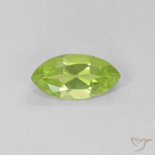0.68ct Natürlicher Mittelgrün Peridot, Marquise, VS