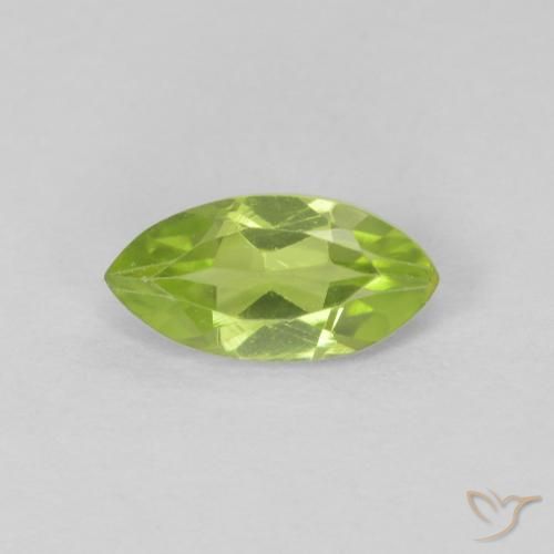 0.64ct Natürlicher Mittelgrün Peridot, Marquise, VS