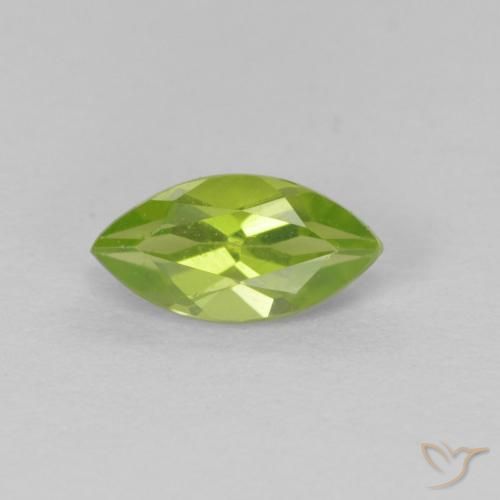 0.75ct Natürlicher Lebendiges grün Peridot, Marquise, VS