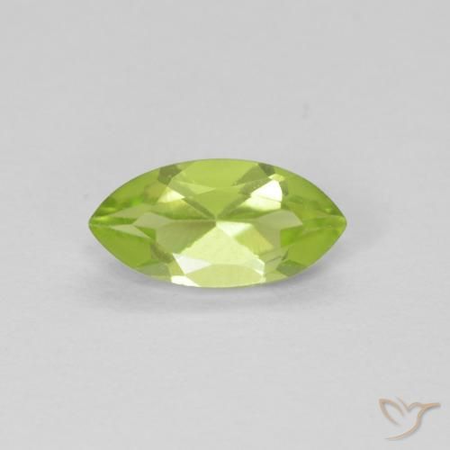 0.64ct Natürlicher Lebendiges grün Peridot, Marquise, VS