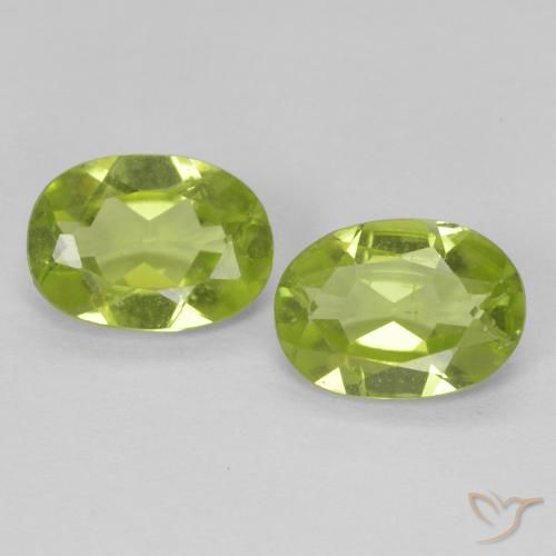 1.71ctw Natürlicher gelblich-grün Peridot, Oval, VS