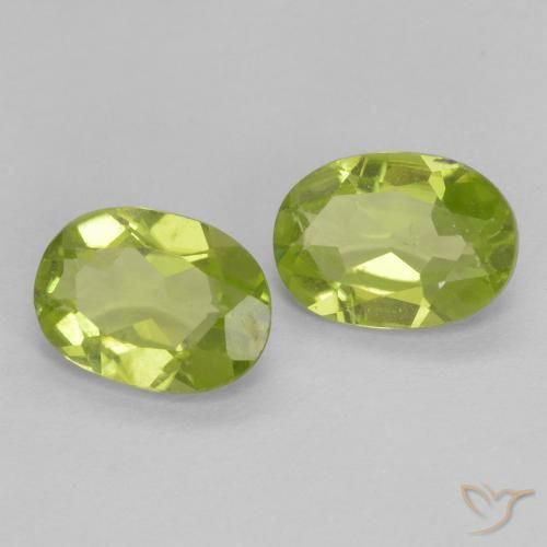 1.71 ct natürliche gelblich-grün Peridot-Edelsteine, Oval, VS