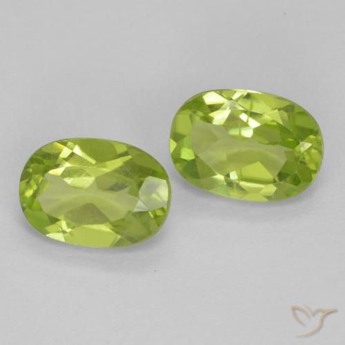 1.71 ct natürliche Lebendiges grün Peridot-Edelsteine, Oval, VS