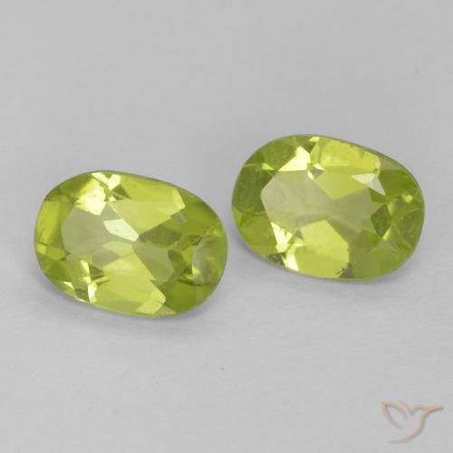 1.39 ct natürliche Mittelgrün Peridot-Edelsteine, Oval, VS