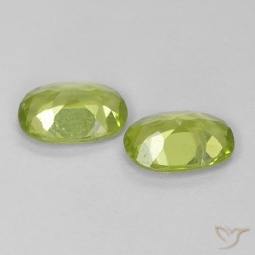 1.39 ct natürliche Mittelgrün Peridot-Edelsteine, Oval, VS