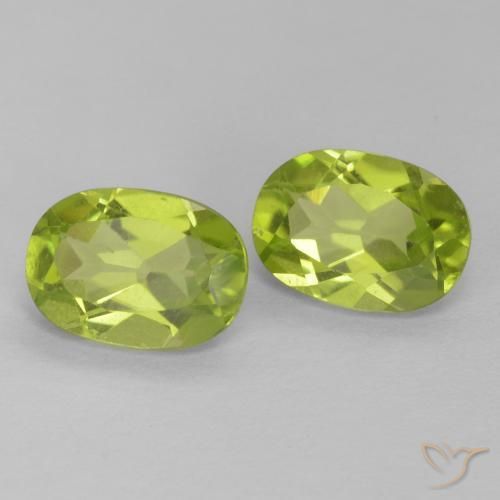 1.79 ct natürliche Mittelgrün Peridot-Edelsteine, Oval, VVS-VS