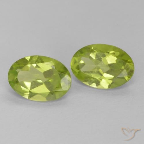 1.54 ct natürliche Lebendiges grün Peridot-Edelsteine, Oval, VVS-VS