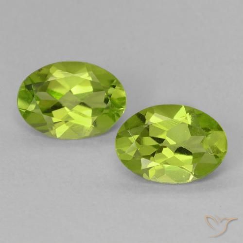 1.60ctw Natürlicher Mittelgrün Peridot, Oval, VS